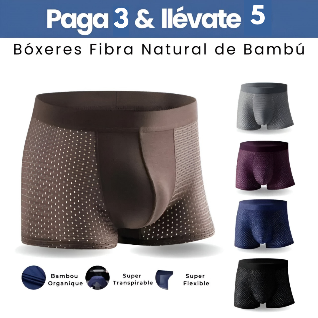 BOXERS FIBRA DE BAMBÚ - CALIDAD PREMIUM