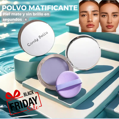 Candy Bella®️ | Polvo matificante para control de grasa facial