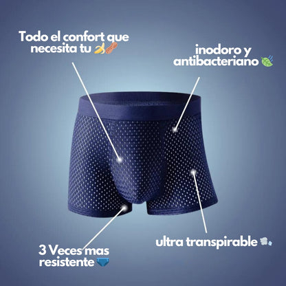 BOXERS FIBRA DE BAMBÚ - CALIDAD PREMIUM